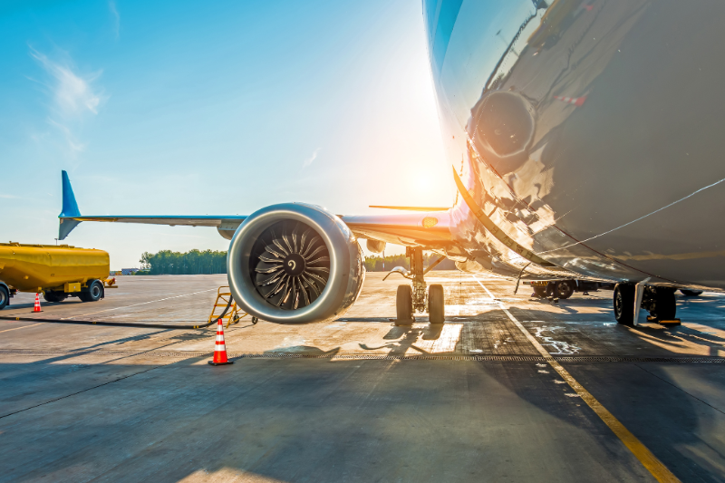 Aiplane in the airport